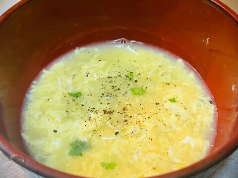 玉ねぎ入り♪中華風たまごスープ
